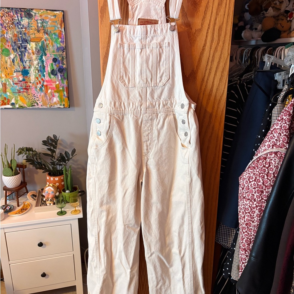 Levi's Women's Light Cream Overalls